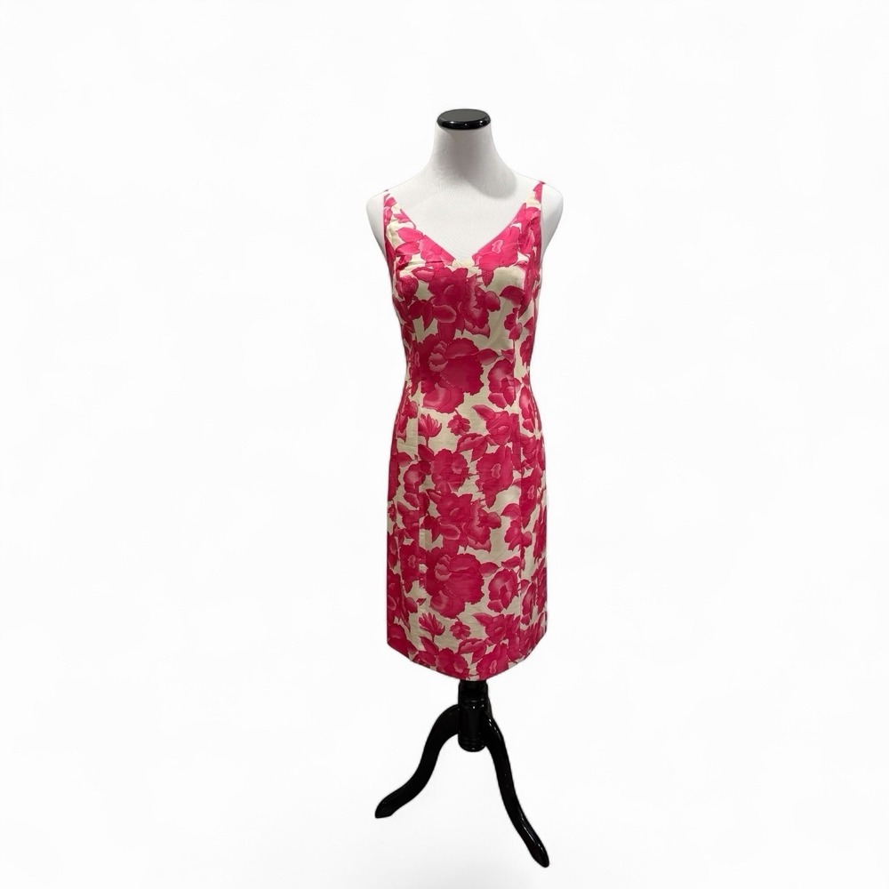 Ann Taylor 100% Silk Floral‎ Dress, 4P, Romantic-Fairy-Coquette